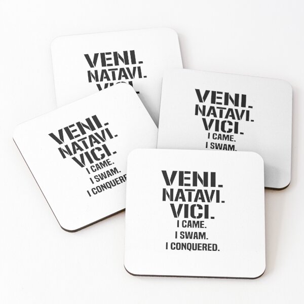 Artikelvorschau, VENI NATAVI VICI Ich kam, ich schwamm, ich eroberte entworfen und verkauft von melshirt-shop.