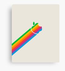 Apple Retro Logo Beam Canvas Print