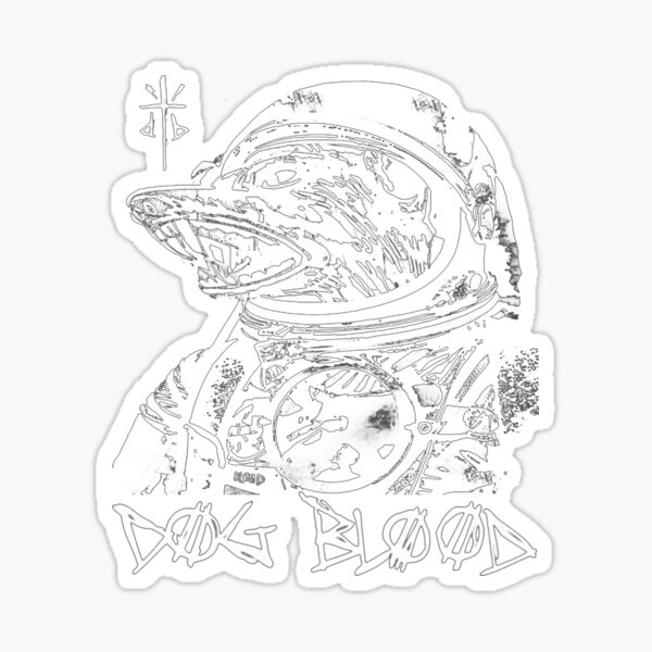 "Dog Blood" Sticker by everettpenning Redbubble