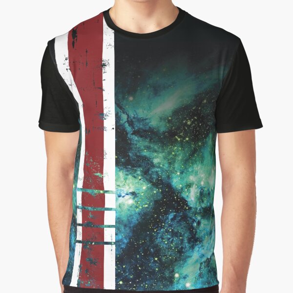 Mass Effect Tribute Armor Stripe Graphic T-Shirt