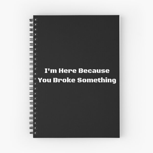 Item preview, Vintage I am here because you broke something Typography  designed and sold by garniturex.