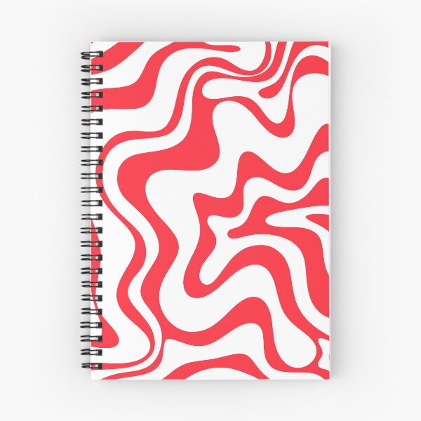 Item preview, Retro Liquid Swirl Abstract Pattern in Bright Red and White designed and sold by kierkegaard.