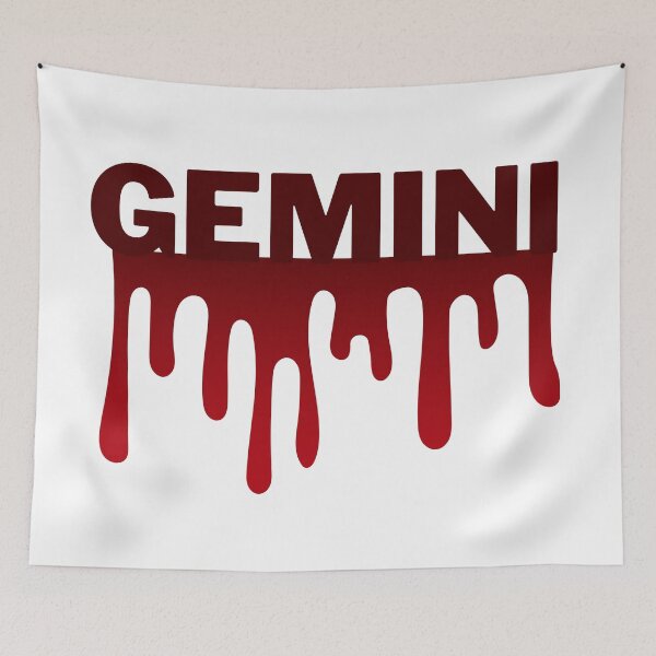 Item preview, Bleeding Gemini Zodiac Sign designed and sold by Hellofriendco.