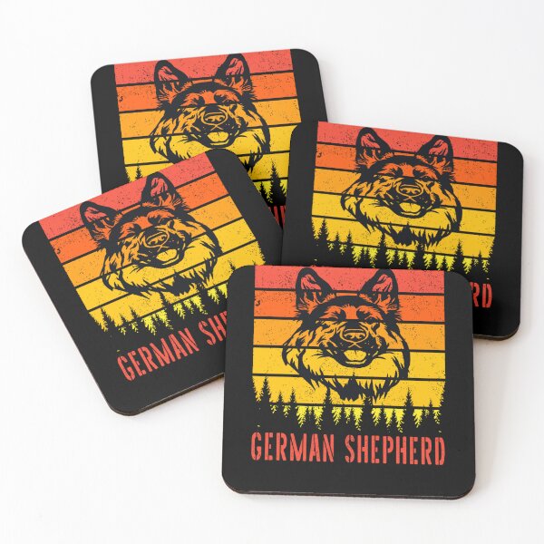 Artikelvorschau, Schäferhund-Hundeliebhaber-Sonnenuntergang für Vati-Mama-Vati-Geschenk-klassisches T-Shirt entworfen und verkauft von Chanceaguera.