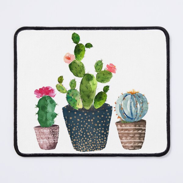 Item preview, Watercolor hand painted Cactus trio designed and sold by SouthPrints.