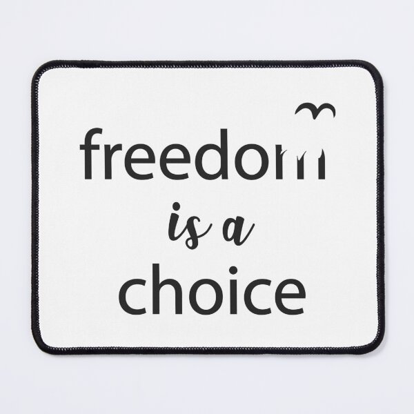 Item preview, Freedom is a Choice Freedom Quote Typography Liberty designed and sold by alltheprints.
