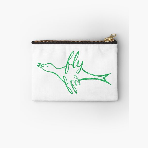 Item preview, Bird Drawing Cursive Fly - Texture Green designed and sold by ThatIsSomething.