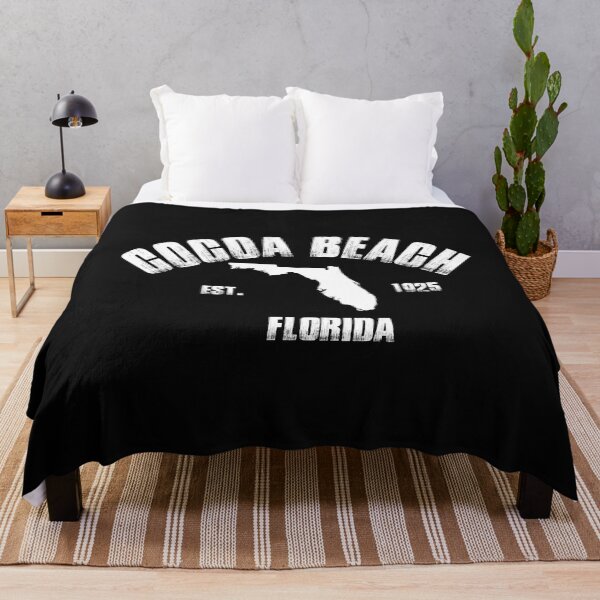 Item preview, Vintage Cocoa Beach Florida White Bold Typography designed and sold by garniturex.