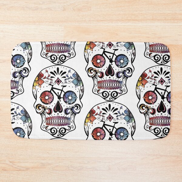 Artikelvorschau, Sugar Skull Fahrräder Aquarell entworfen und verkauft von SouthPrints.