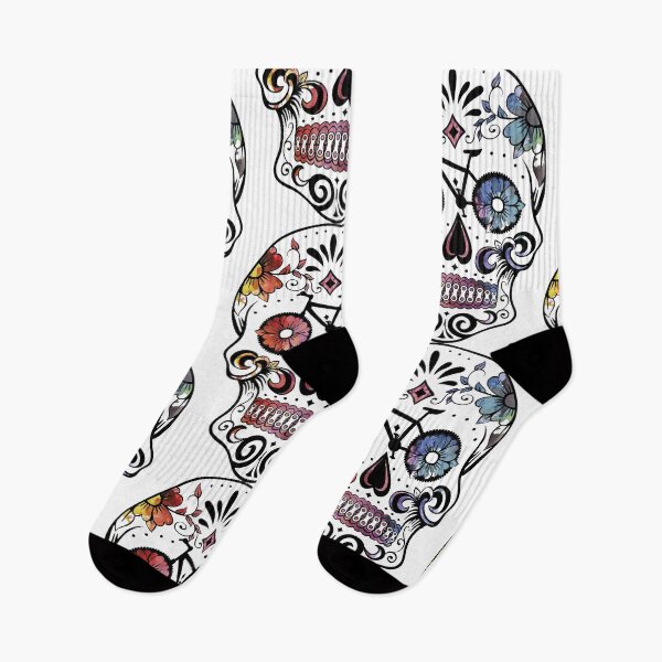 Item preview, Sugar skull bikes watercolor designed and sold by SouthPrints.