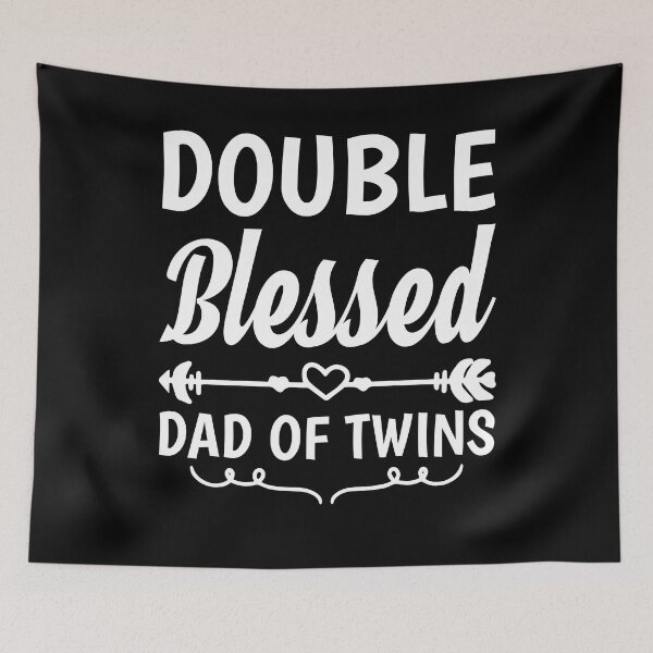 Item preview, Baby Family Fathers Day Blessed Dad Twin Parents designed and sold by bestshirtdesign.