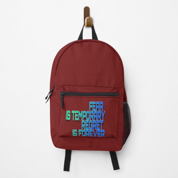 Item preview, FEAR IS TEMPORARY , REGRET IS FOREVER motivational words designed and sold by tintingouw.