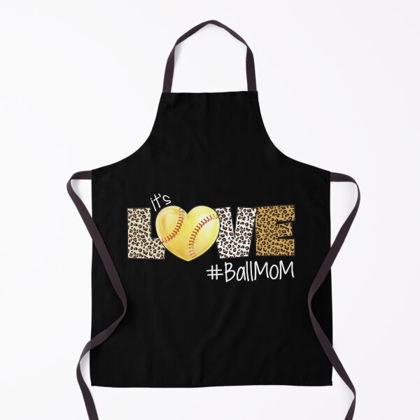 Item preview, It's Love #BallMom Ball Mom Leopard Skin Heart Fastpitch Softball designed and sold by 99Fastpitch.