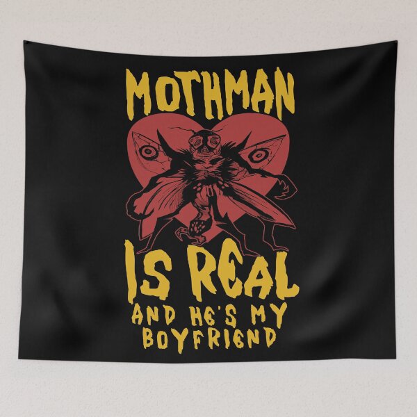 Item preview, Mothman Is Real And He's My Boyfriend - Cryptid, Oddly Specific, Meme, Ironic designed and sold by SpaceDogLaika.