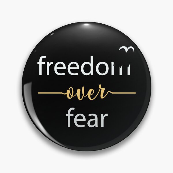 Item preview, Freedom Over Fear - Freedom Quote Typography designed and sold by alltheprints.