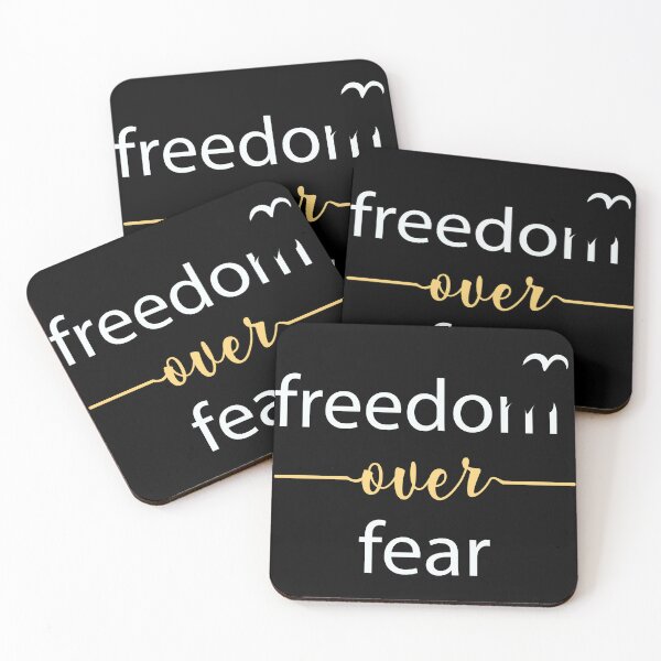 Item preview, Freedom Over Fear - Freedom Quote Typography designed and sold by alltheprints.