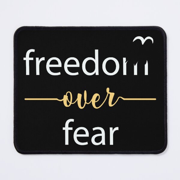 Item preview, Freedom Over Fear - Freedom Quote Typography designed and sold by alltheprints.