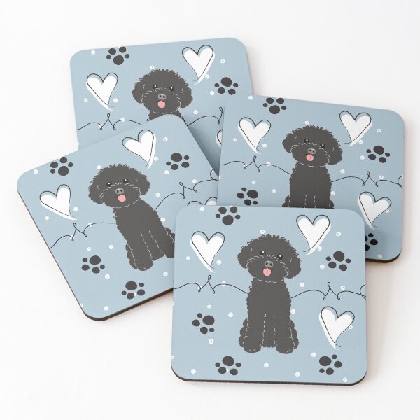 Item preview, LOVE Black Toy Poodle designed and sold by Lulupainting.