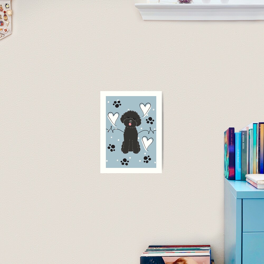 LOVE Black Toy Poodle Socks for Sale by Lulupainting