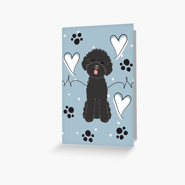 Item preview, LOVE Black Toy Poodle designed and sold by Lulupainting.