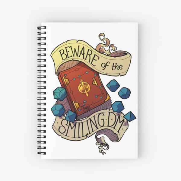 Beware of the Smiling Dungeon Master Spiral Notebook