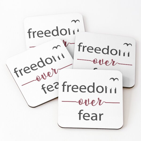 Item preview, Freedom Over Fear - Freedom Quote Typography designed and sold by alltheprints.