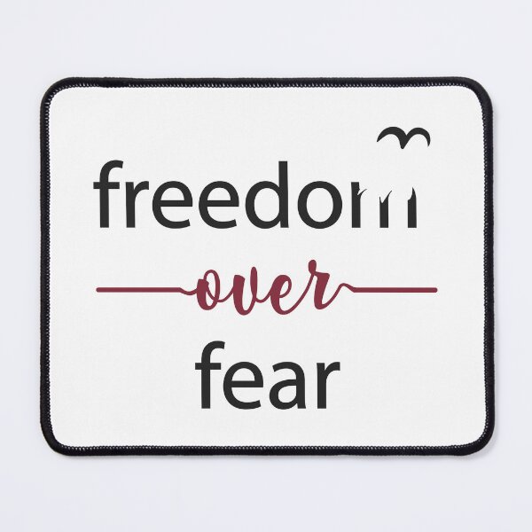 Item preview, Freedom Over Fear - Freedom Quote Typography designed and sold by alltheprints.