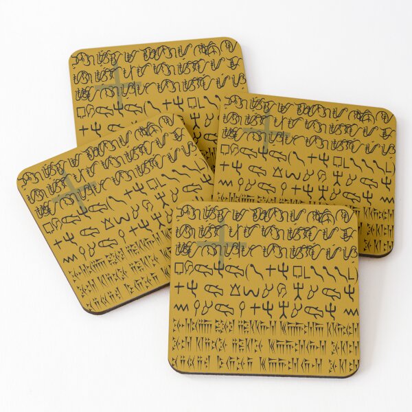 Item preview, Ancient Alphabet Bible Verse with a Cross Art for wall decor. designed and sold by AE3store.