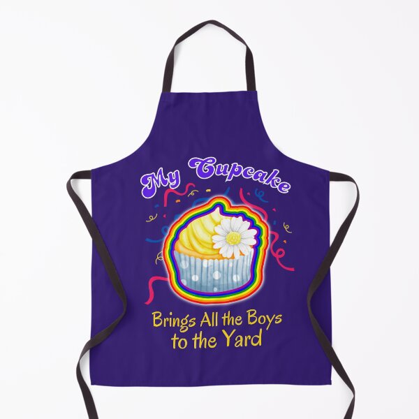 Item preview, My Cupcake brings all the boys to the yard | LGBTQ Pride Cupcake Pun designed and sold by Spiritualish.