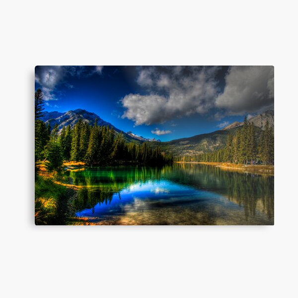 Alpine Oasis Metal Print