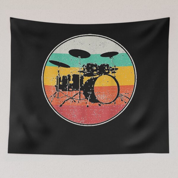 Item preview, Drums Drummer Band Drumset Retro Vintage  designed and sold by Eugeeillon.
