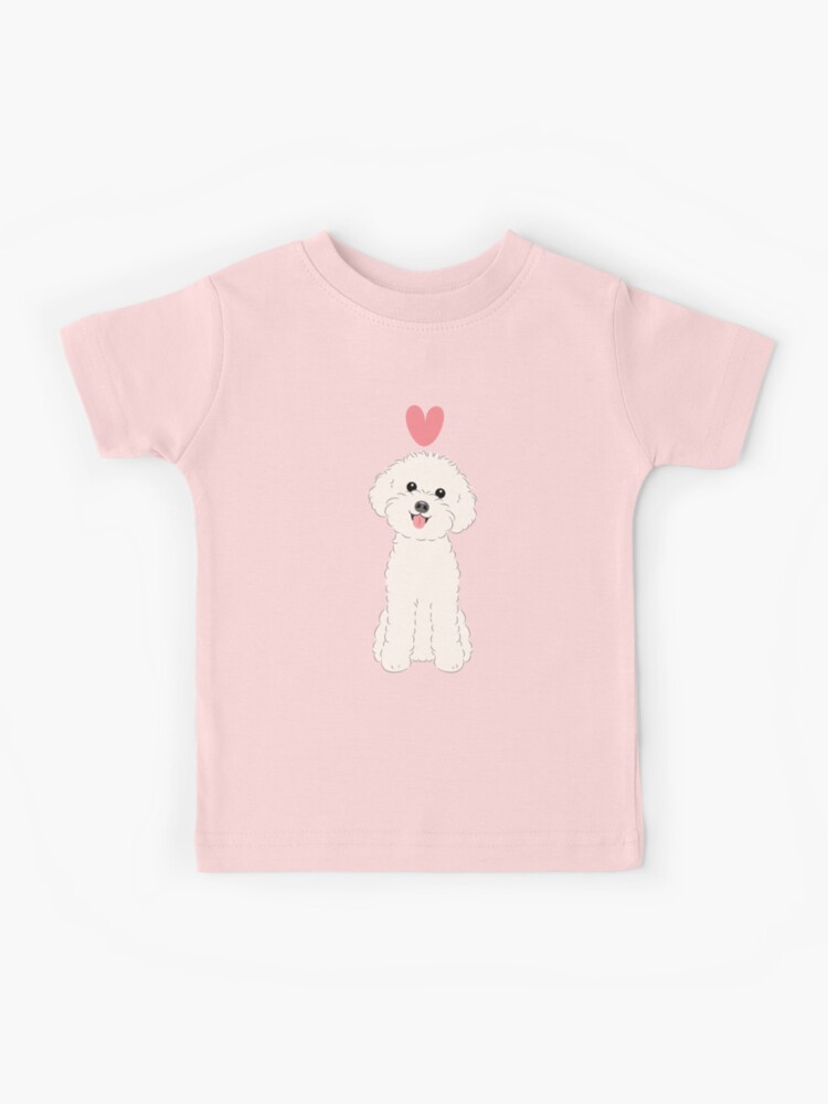 LOVE White Toy Poodle Kids T-Shirt