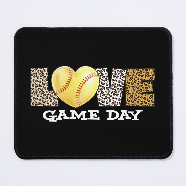 Item preview, Love Game Day Leopard Skin Heart Fastpitch Softball designed and sold by 99Fastpitch.