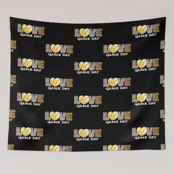 Item preview, Love Game Day Leopard Skin Heart Fastpitch Softball designed and sold by 99Fastpitch.