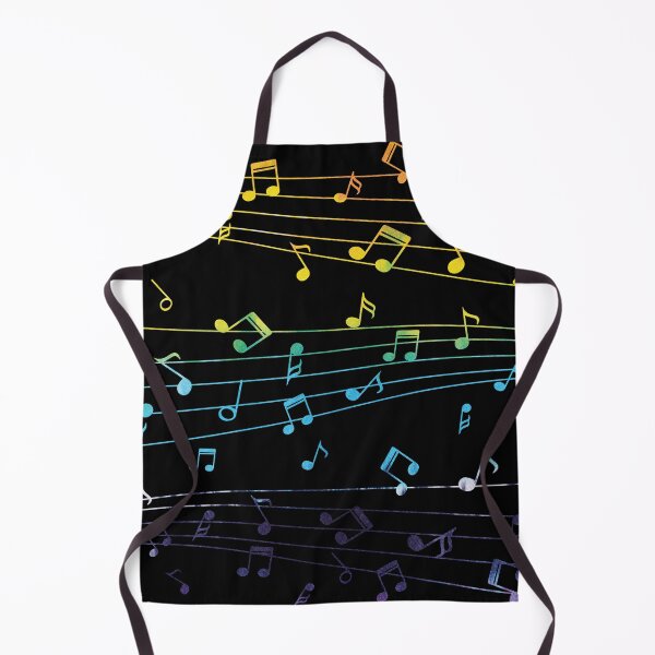 Item preview, Tie Dye Rainbow Music Notes On A Staff designed and sold by Primroaddesigns.