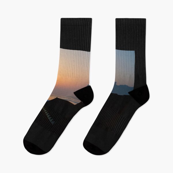 Item preview, Scarborough Beach Huts Sunrise Silhouette  designed and sold by Alisonchambers2.