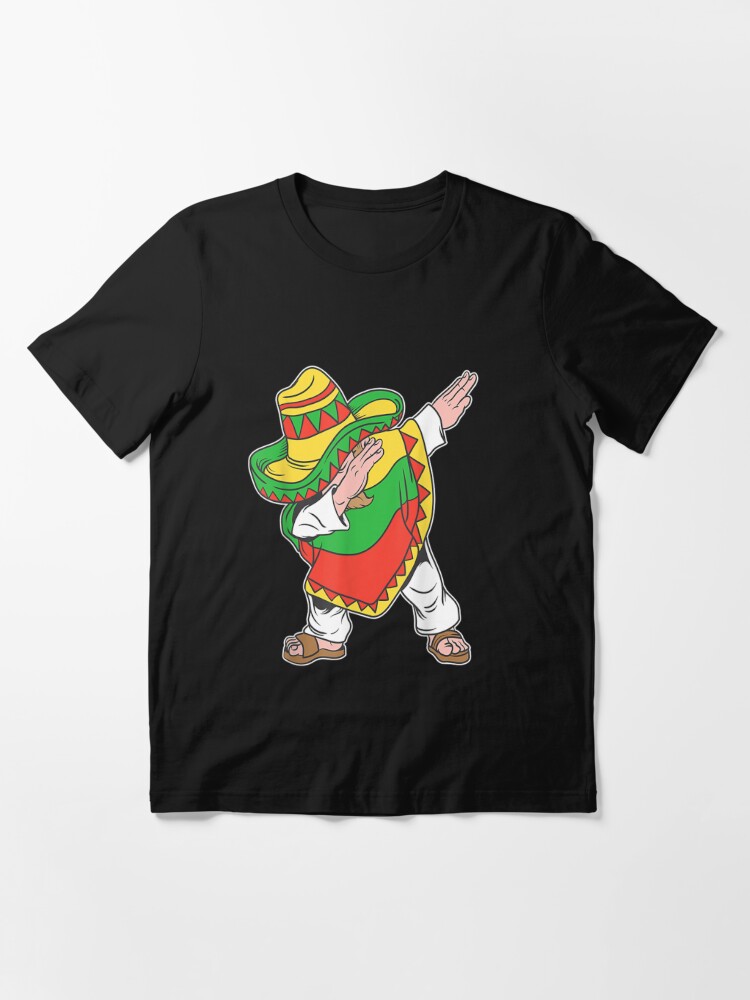  Sombrero Dabbing Mexican Poncho Cinco de Mayo T-Shirt :  Clothing, Shoes & Jewelry