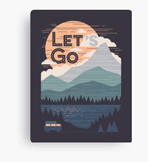 Let's Go Canvas Print