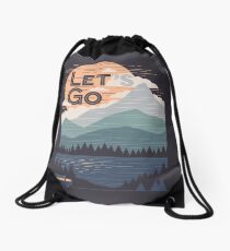 Let's Go Drawstring Bag