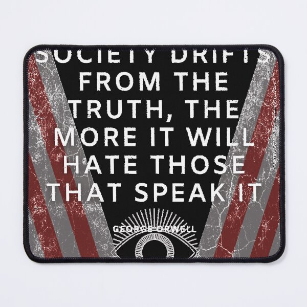 Item preview, George Orwell Newspeak freedom of thought quote designed and sold by Loyayes.