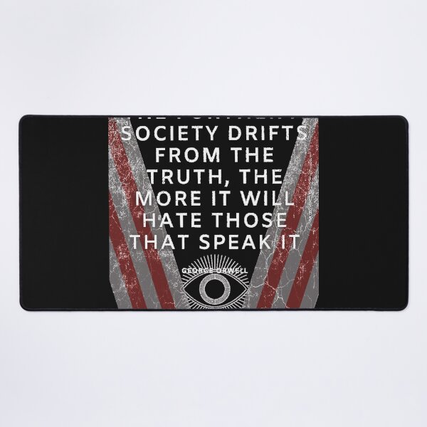 Item preview, George Orwell Newspeak freedom of thought quote designed and sold by Loyayes.