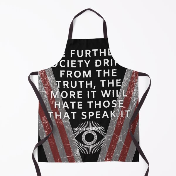 Item preview, George Orwell Newspeak freedom of thought quote designed and sold by Loyayes.