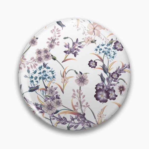 Item preview, Purple And Gold Summer Floral Seamless Pattern designed and sold by TeeBeesDesign.