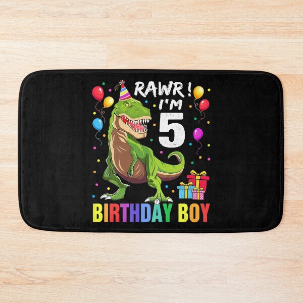 Item preview, Rawr Im 5 Birthday Boy Kids 5 Year Old 5th Birthday Boy T Rex Dinosaur designed and sold by HugheDemeyer.