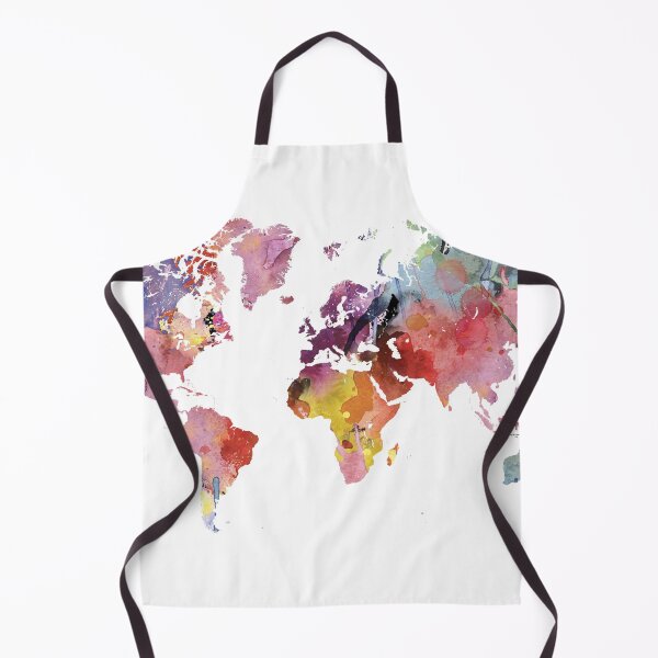 Item preview, Watercolor world map, Africa centred designed and sold by SouthPrints.