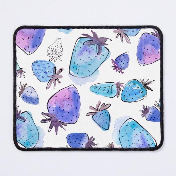 Item preview, Watercolor blue strawberries designed and sold by Lucie Birou.