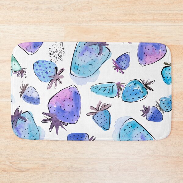 Item preview, Watercolor blue strawberries designed and sold by Lucie Birou.