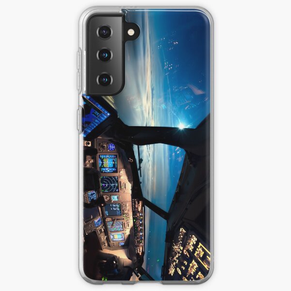 Cloud surfing from the cockpit Samsung Galaxy Soft Case