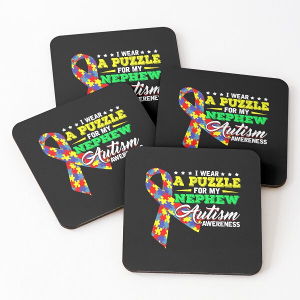 Item preview, I Wear A Puzzle For My Nephew Autism Awareness designed and sold by GoldenBuffalo79.