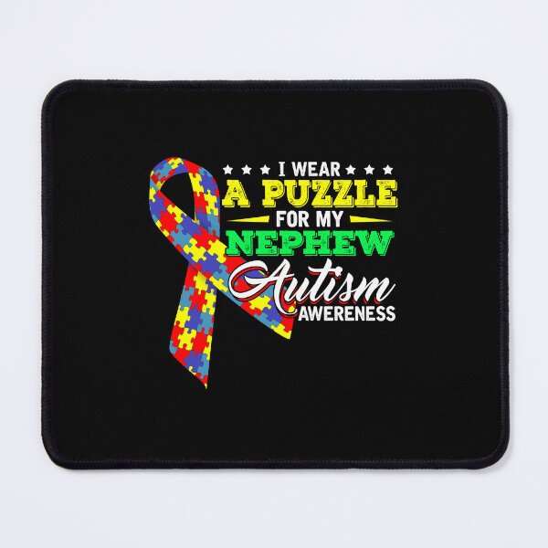Item preview, I Wear A Puzzle For My Nephew Autism Awareness designed and sold by GoldenBuffalo79.